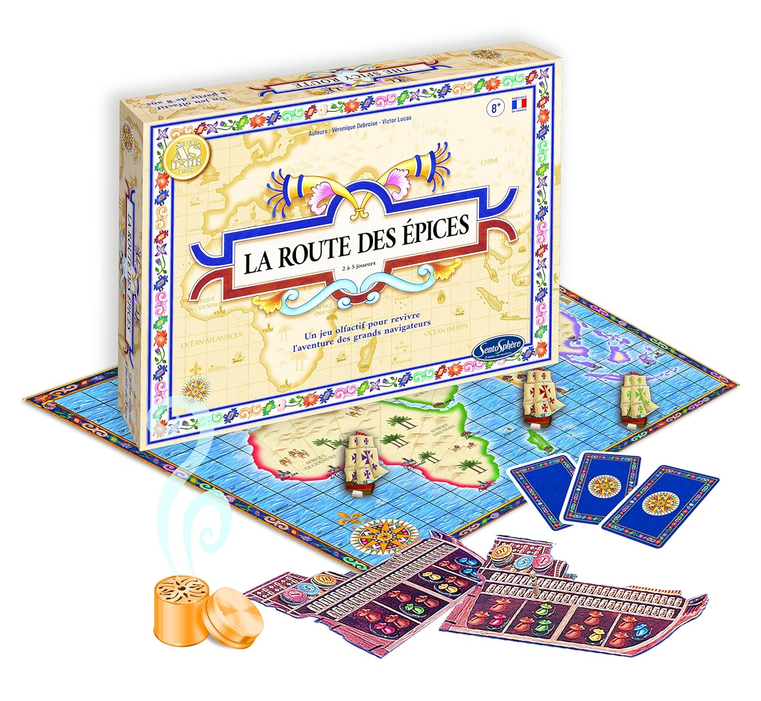 SENTOSPHÈRE La Route des Épices — Jeu de société dès 7 ans – Image 2