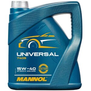 MANNOL Huile de Moteur Universelle 15W-40 API SG/CD MN7405-4 - 4 litres - Marron Jaune