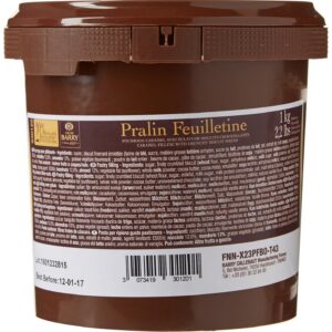 CACAO BARRY Praline Feuilletine Mélange 23% Pailleté Feuilletine/12% Noisettes/12% Amandes 1 kg