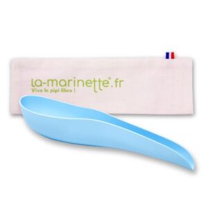 MARINETTE — Étui en coton bio bleu ciel