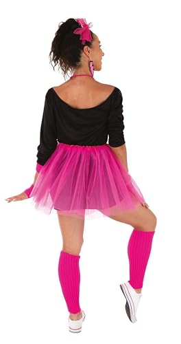 P'TIT CLOWN — Set de déguisement années 80 tutu rose fluo – Image 2