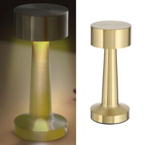 LUCINELLA — Lampe de table tactile LED dorée USB 21 cm