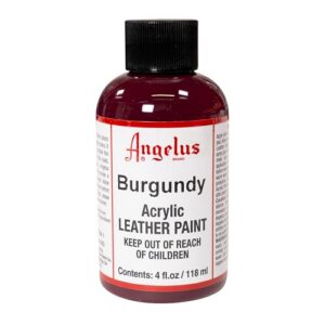 ANGELUS — Peinture acrylique pour cuir bordeaux 4 oz