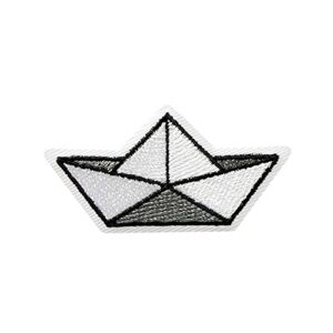 MONO QUICK — Écusson thermocollant bateau 5 x 2,5 cm