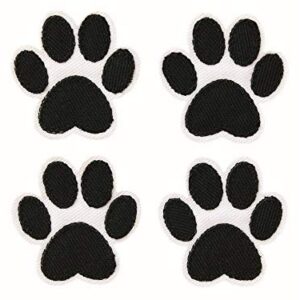 APPLICATIONS KIDS AND HITS — Thermocollants pattes blanc/noir x4