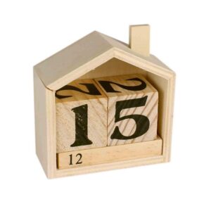 GRAINE CRÉATIVE — Calendrier perpétuel en bois maisonnette