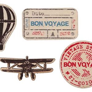 SANTEX — Sachet de 20 confettis Bon Voyage en bois
