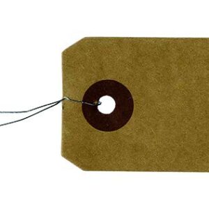 Alternative view of ARTEMIO — 50 étiquettes kraft avec fil métallique 4 x 9 cm