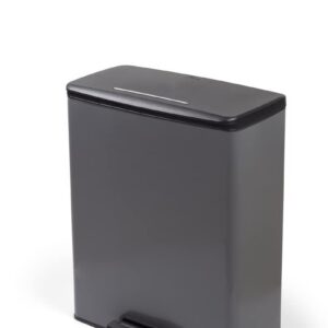 CURVER — Poubelle rectangulaire 55 L gris anthracite
