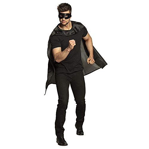 BOLAND — Costume de super-héros adulte noir taille unique – Image 3