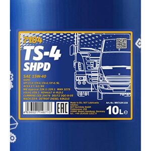 Alternative view of MANNOL TS-4 — Huile moteur 15W-40 10 L