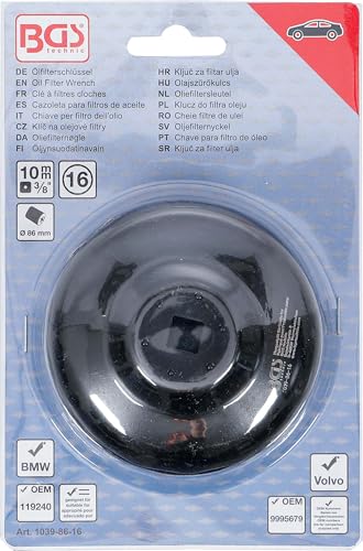 BGS — Clé à filtre à huile cloche 16 pans Ø 86 mm – Image 3