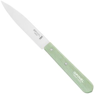 OPINEL N°112 — Couteau d’office 10 cm manche bois vert sauge