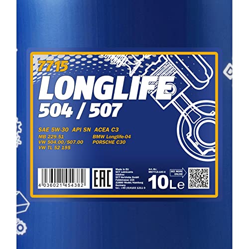 MANNOL Longlife — Huile moteur 5W-30 10 L – Image 5