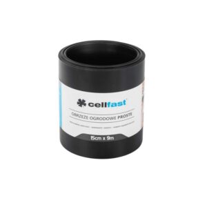 Bordure de jardin droite — 15 cm x 9 m noir