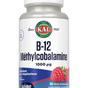 KAL — Vitamine B12 Méthylcobalamine 90 micro-comprimés