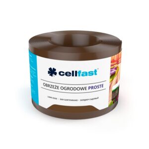 Bordure de jardin droite — 20 cm x 9 m marron