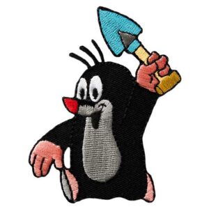 KIDS AND HITS — Écusson thermocollant La Petite Taupe 7 x 8 cm