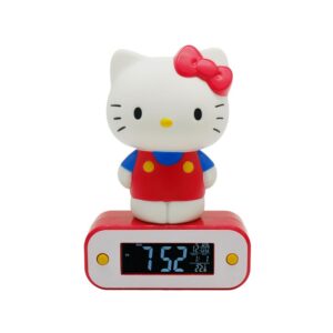 TEKNOFUN Hello Kitty — Réveil lumineux 17 cm USB/piles AAA