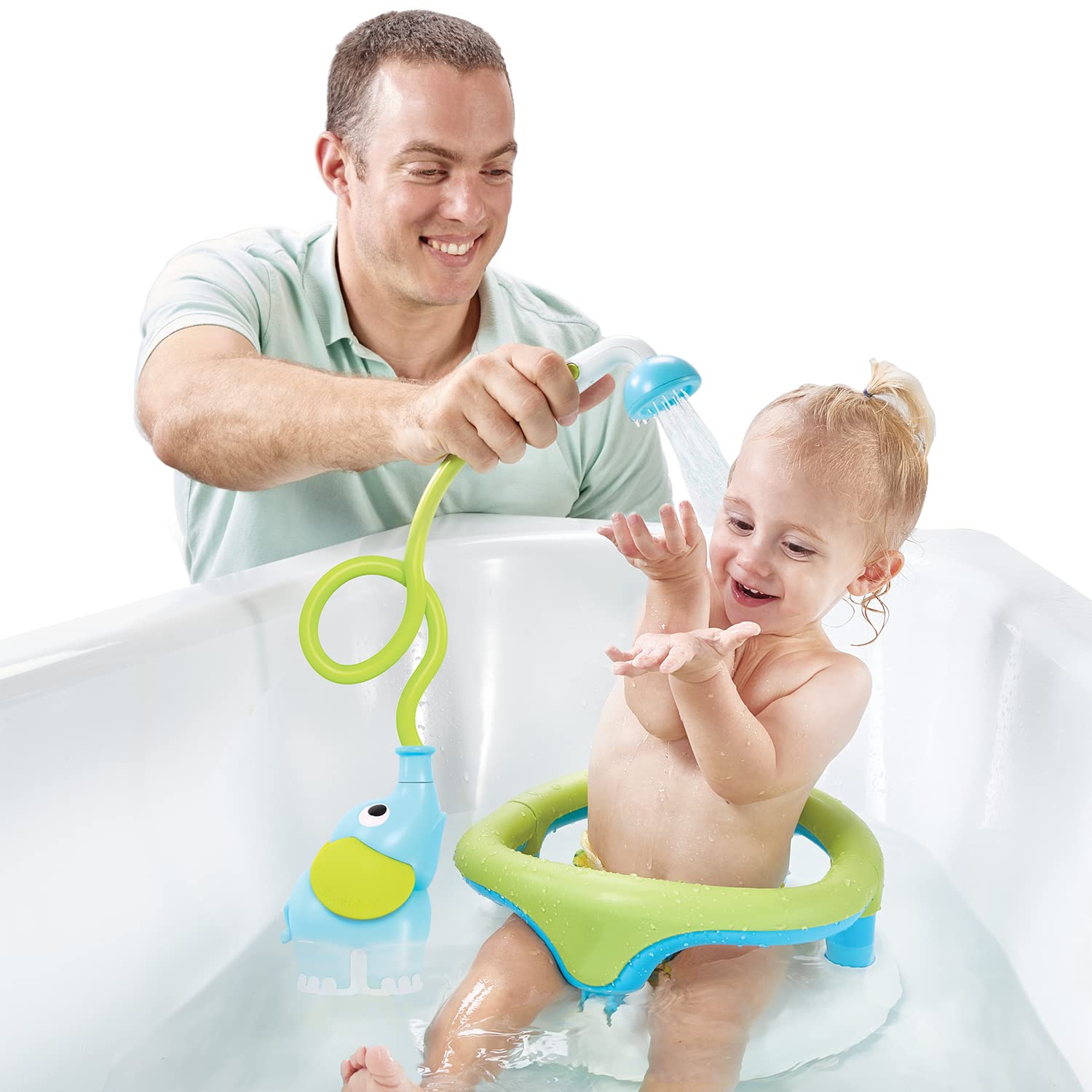 YOOKIDOO — Douchette éléphant pour bébé bleue – Image 5