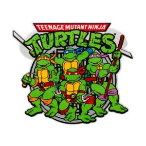 LES TORTUES NINJA — Écusson thermocollant 6 x 7 cm