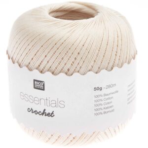RICO DESIGN Essentials Crochet — Fil 50 g 100 % coton