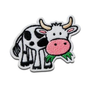 ANIMAL — Écusson thermocollant vache 3,8 x 5,4 cm