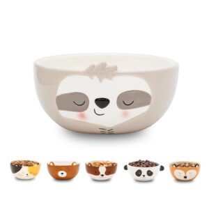 WINKEE — Bol à céréales en céramique motif chien paresseux