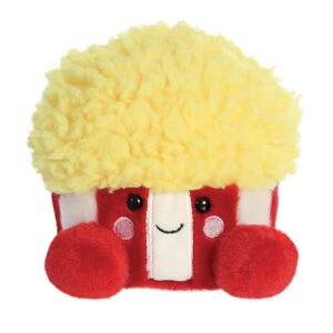 AURORA Palm Pals — peluche Popcorn jaune et rouge 13 cm