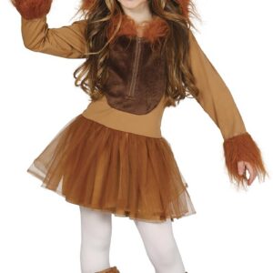 FIESTAS GUIRCA — Costume de lionne enfant 7-9 ans marron