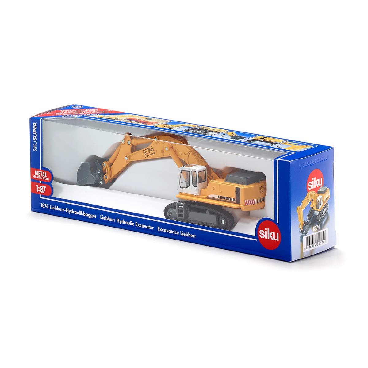 SIKU 1874 — Pelle hydraulique Liebherr 1:87 jaune – Image 5