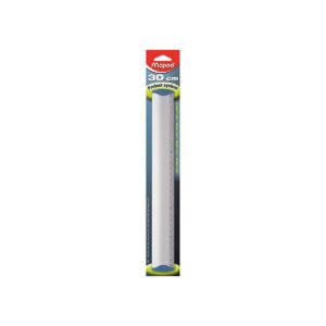 MAPED — Règle en aluminium 30 cm avec embouts anti-bruit