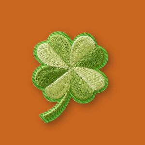 MONO QUICK — Écusson thermocollant motif trèfle 4 x 5 cm