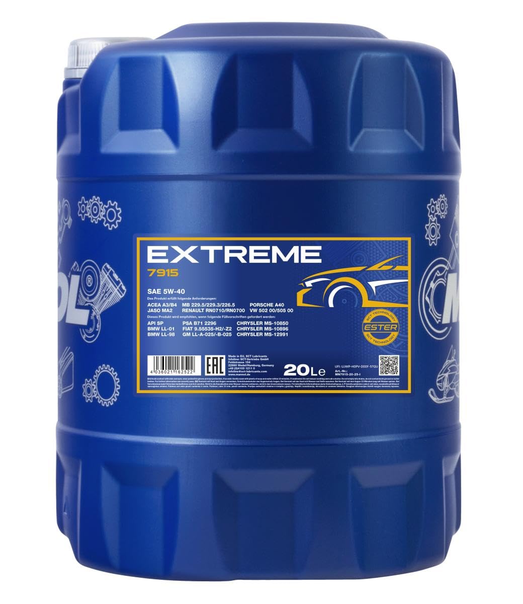 MANNOL — Huile moteur 5W-40 ACEA A3/B4 20 L