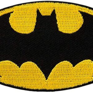 MONOQUICK KIDS AND HITS — Écusson Batman à repasser jaune noir