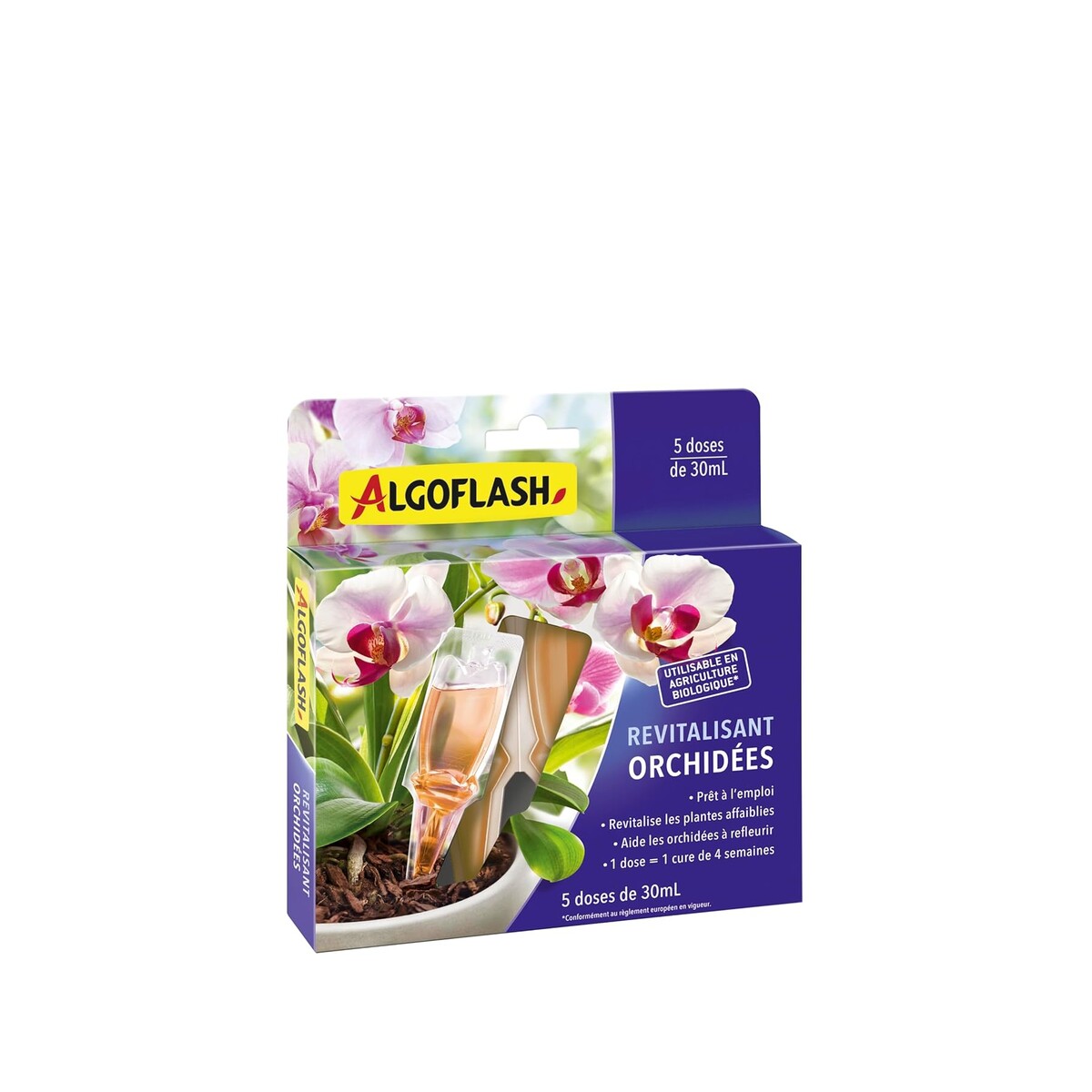 ALGOFLASH — Monodoses revitalisantes orchidées 5 x 30 mL