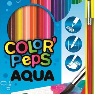 MAPED Color'Peps — 12 crayons de couleur aquarellables + pinceau