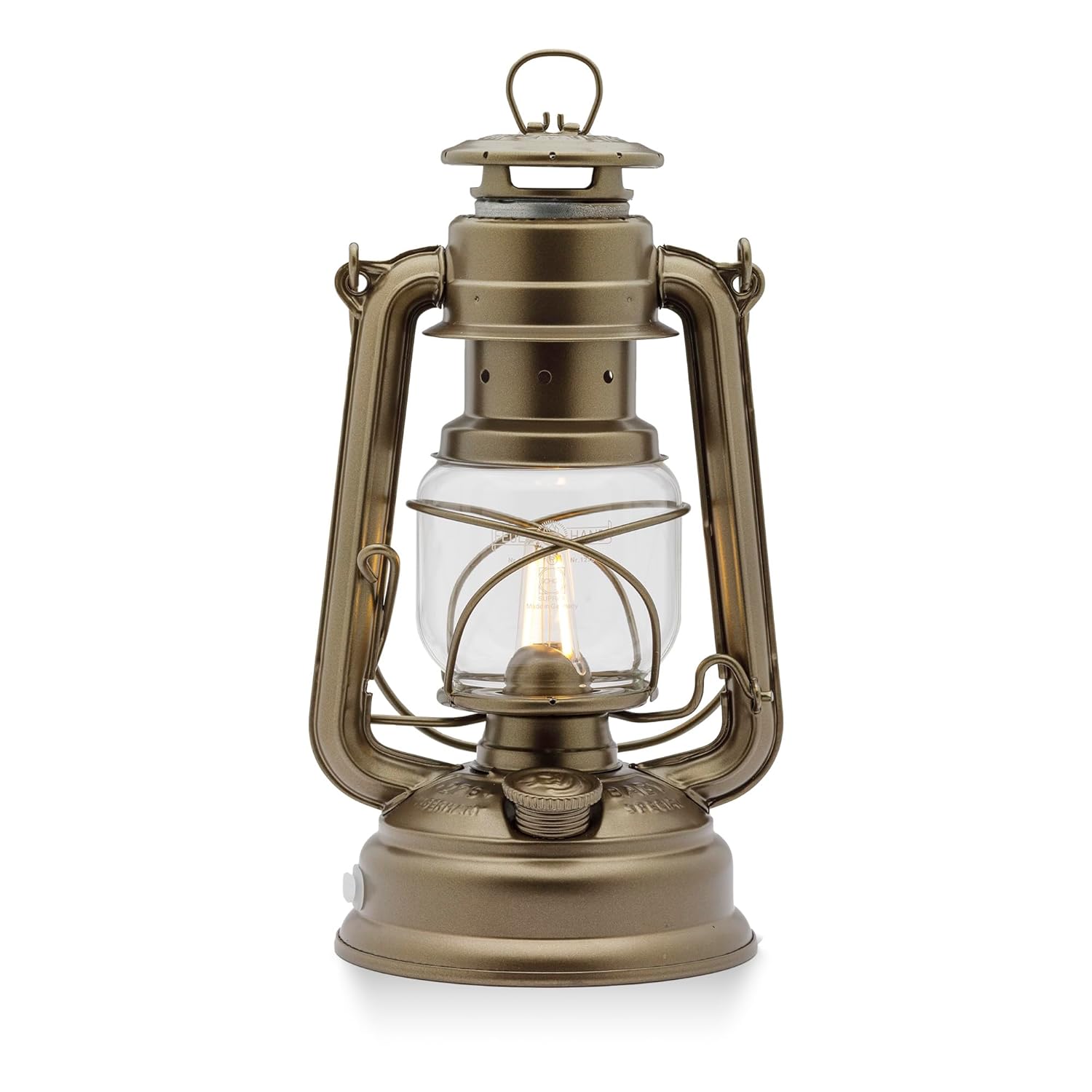 FEUERHAND 276 — Lanterne de camping LED rechargeable bronze
