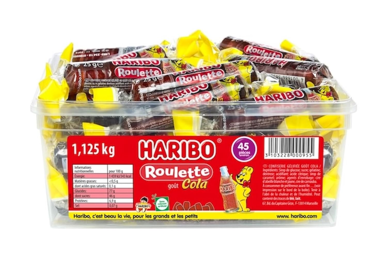 HARIBO — Bonbons Cola Roulette sans colorants artificiels