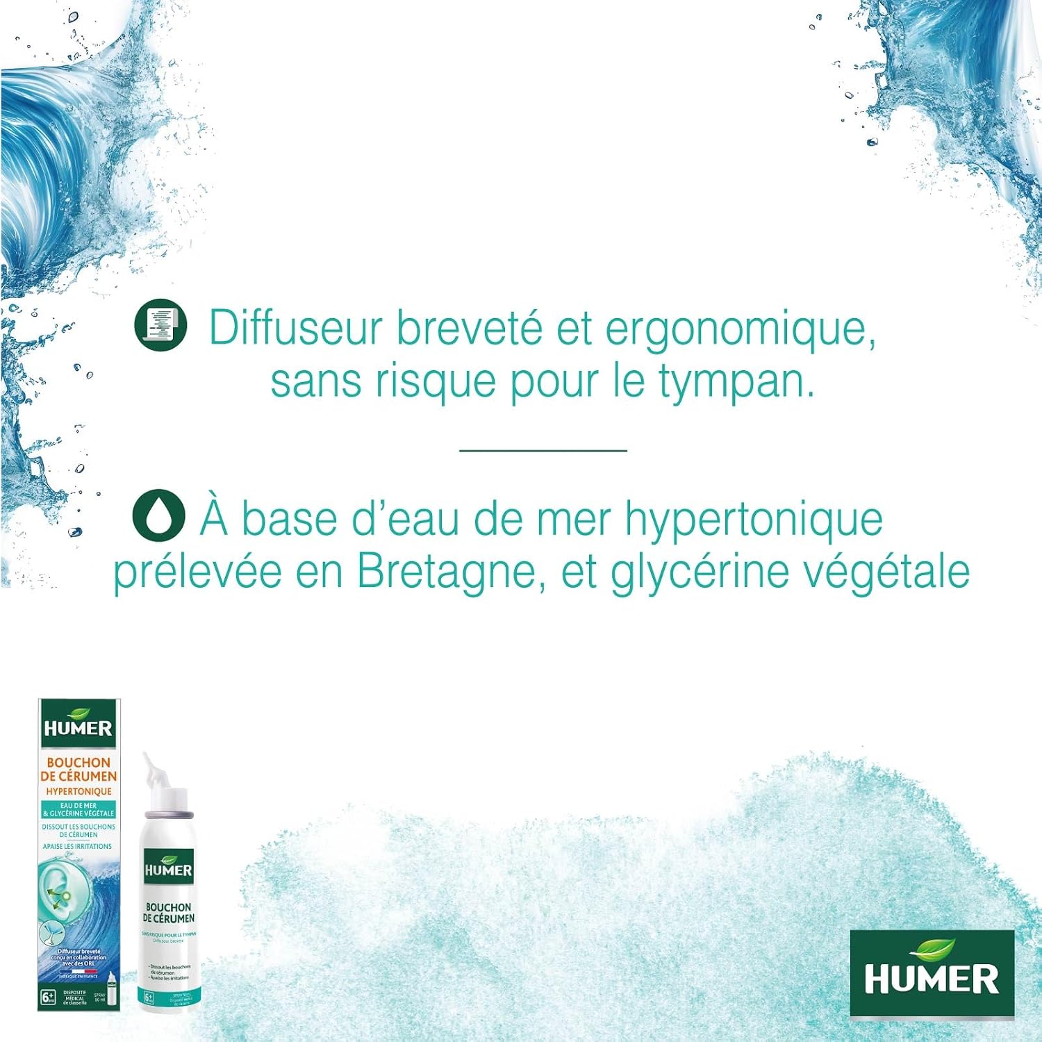 HUMER — Spray auriculaire bouchon de cérumen 50 ml – Image 3