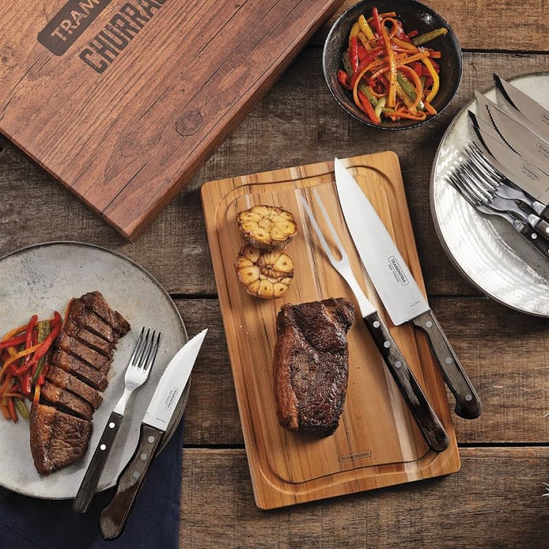 TRAMONTINA Churrasco — Set barbecue 15 pièces avec planche – Image 4