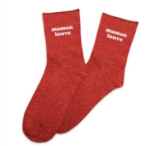 STC — Chaussettes pailletées maman louve