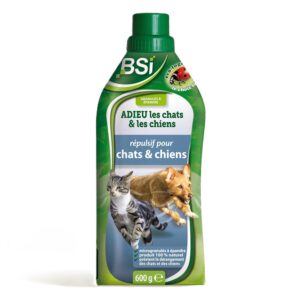 BSI - Adieu Les Chiens Et Chats - Répulsif - Base Végétale - Granulés - Pour Lutter Contre Les Animaux De Compagnie - Prêt A l'Emploi - 600g