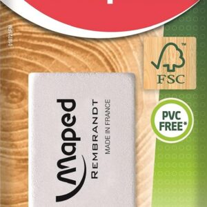 MAPED Rembrandt — Gomme blanche en caoutchouc naturel FSC