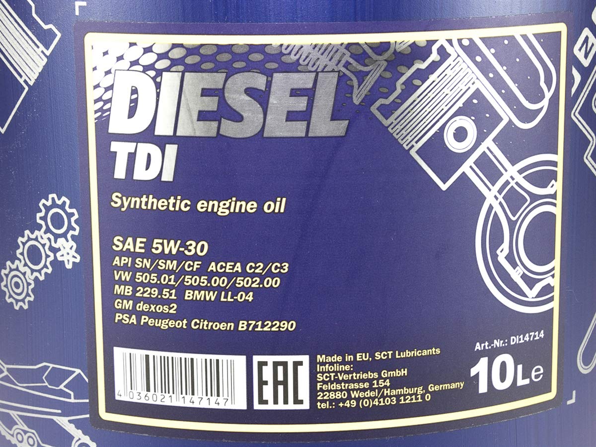 MANNOL — Huile moteur diesel TDI 5W-30 10 litres – Image 3
