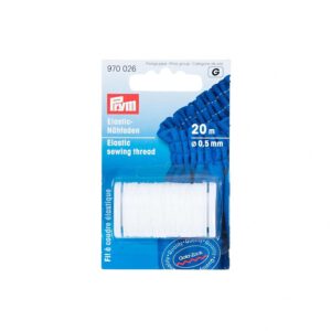 PRYM — Fil à coudre élastique 20 m x 0,5 mm blanc