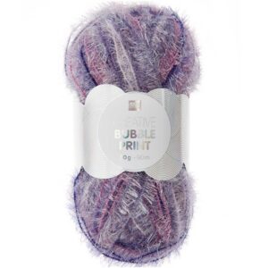 CREATIVE BUBBLE — Fil à crocheter éponge 50 g mix aubergine