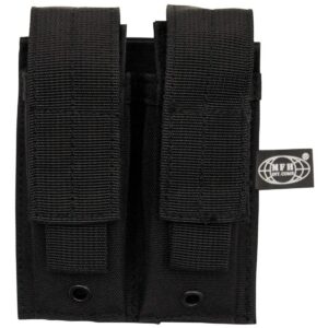 MFH — Poche double chargeur 9 mm MOLLE noir