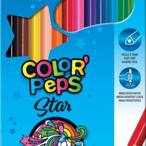 MAPED Color'Peps — Crayons de couleur 12 couleurs vives