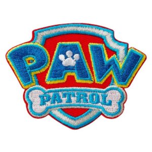 MONOQUICK — Écusson PAW Patrol avec logo 6,5 x 5 cm